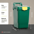 thumbnail image 2 of Nova Products 7 Gallons (28L) Mini Organic Bin - Retail Sticker & Custom, Composting Solution for Organic Waste, Food Waste Collection Compost Bin, Perfect for Home or Office Use - (Made in Canada), 2 of 6