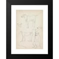 thumbnail image 2 of William Simpson 11x14 Black Modern Framed Museum Art Print Titled - Monkeys and a Goat, Lahore (1860), 2 of 5
