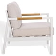 thumbnail image 5 of Safavieh Couture Chryssa Coastal Aluminum Patio Chair, White/Beige, 5 of 11