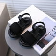 thumbnail image 2 of ZACPNCV 15M-6Y Kids Girls Soft Sole Sandals Summer Shoes Non Slip Sport Sandals Walking Shoes for Little Girls Black 2-2.5 Years, 2 of 4