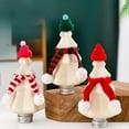 thumbnail image 4 of Botella de agua de plástico con forma de oso navideño, recipiente sellado con pajita transparente creativa, taza de té y leche para el hogar, contenedor de bebidas de cocina, regalos, 4 of 4