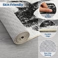 thumbnail image 4 of Hasoo 8' x 10' Modern Washable Indoor Rug for Dining Room Soft Abstract Geometric Line Area Rug Non Slip Stain Resistant Black White Carpet, 4 of 6
