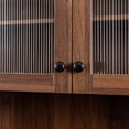 thumbnail image 5 of Kitchen pantry cabinet with multi-functional pull-out multi-tier storage shelf,Farmhouse Storage Cabinet with 4 Doors,Pantry Organizers for Kitchen,Dining Room, Brown, 5 of 9