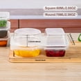 thumbnail image 2 of 20 PCS Double Condiment  Container with Lid - Disposable & Leak-Proof Double Compartment Plastic Container for Sauce Snack and Take-out Sauces, 2 of 8