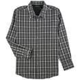 thumbnail image 1 of Camisa abotonada Alfani para hombre a cuadros Blanco 4XLT, 1 of 1