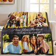 thumbnail image 4 of Custom Blanket with Photo Personalized Picture Flannel Blanket Customized Happy Birthday Gifts for Women Men Dad Mom Wife Husband Grandma Grandpa Sister Daughter Son Best Friend Blankets, 4 of 5