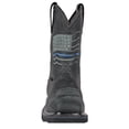 thumbnail image 5 of Hoss Men's Rushmore Charcoal Composite Toe Waterproof Puncture Resistant Pull on Safety Toe Wellington, 5 of 7