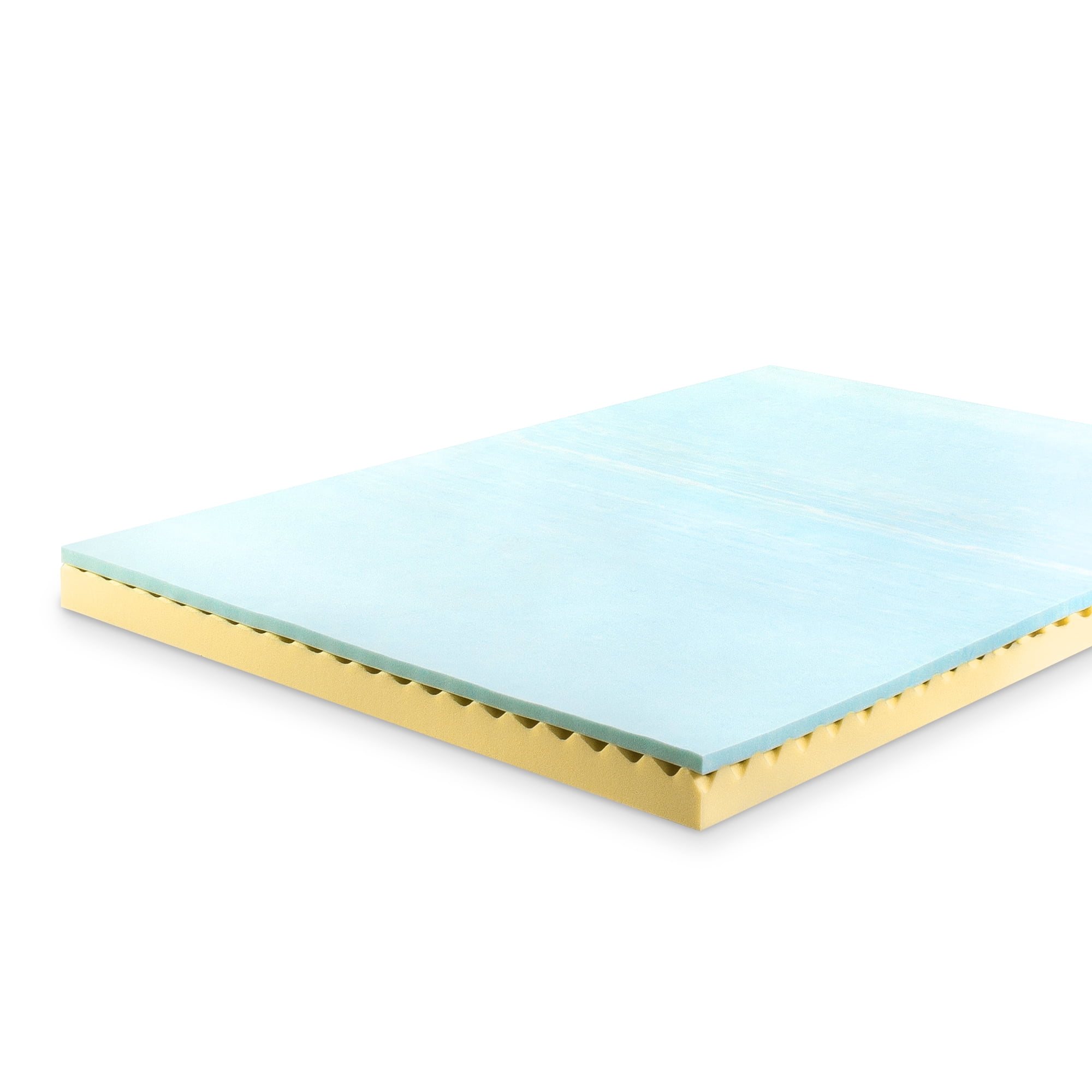 Zinus 4" Swirl Gel Cooling Memory Foam Mattress Topper, Queen