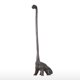 thumbnail image 1 of Dinosaur Paper Towel Holder Cast Iron Animal Paper Towel Holder Bath Tissue Toilet Organizer Free-Standing Rustic Decor, 1 of 5
