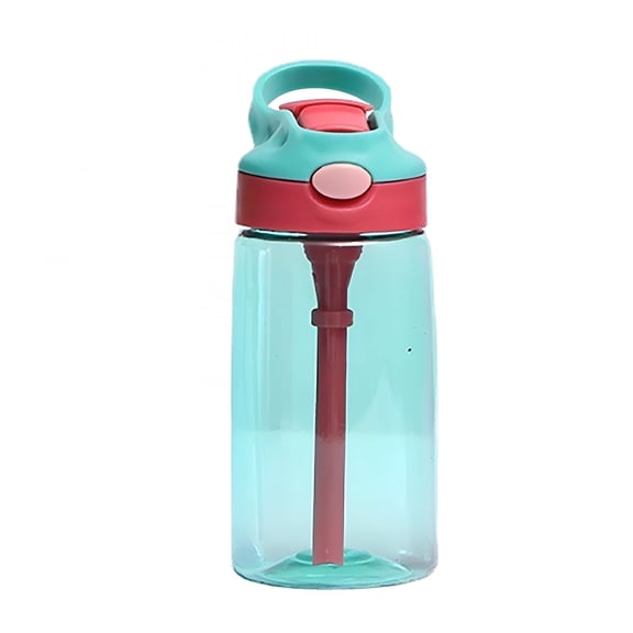 ACDANC 480ml Kids Water Bottle With Straw Lid And Handle Easy Use For School