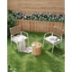 thumbnail image 5 of Set of 2 blanca patio rattan sillas con all-weather cushions, armrests & metal frame para outdoor dining, 5 of 7