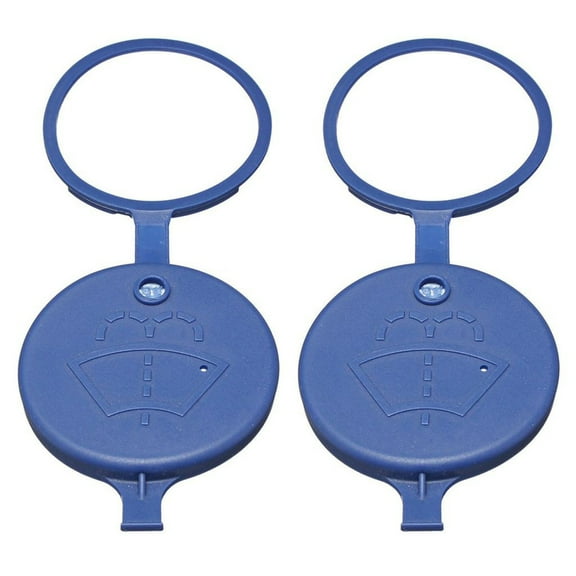 STOBOK 2Pcs Blue Plastic Windshield Washer Reservoir Cap for Car Durable Heat Resistant Auto Accessories