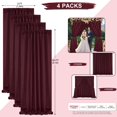 thumbnail image 3 of Cortinas de fondo SoarDream Burgundy, 4 paneles, 1,5 x 3 m, poliéster, 3 of 8