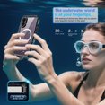 thumbnail image 4 of Magnetic for iPhone 17 Case Waterproof,Built-in Screen Protector[IP68 Underwater][Upgrade Military Dropproof][Compatible with Mag Safe] Full Body Shockproof Translucent Case,Blue, 4 of 12