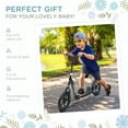 thumbnail image 4 of HOMCOM Kick Scooter for Kids 5-12 Years Old, Big Wheel Kids Scooter with Adjustable Height Handlebar, Non-slip Footplate, Rear Brake, Black, 4 of 10