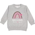 thumbnail image 2 of Inktastic Gigi and Papa Love Me Rainbow Toddler Sweatshirt, 2 of 4