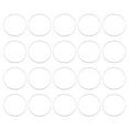 thumbnail image 1 of Unique Bargains 50 Pack 30mm Brass Hollow Circle Bezel Round Linking Rings(Silver), 1 of 4
