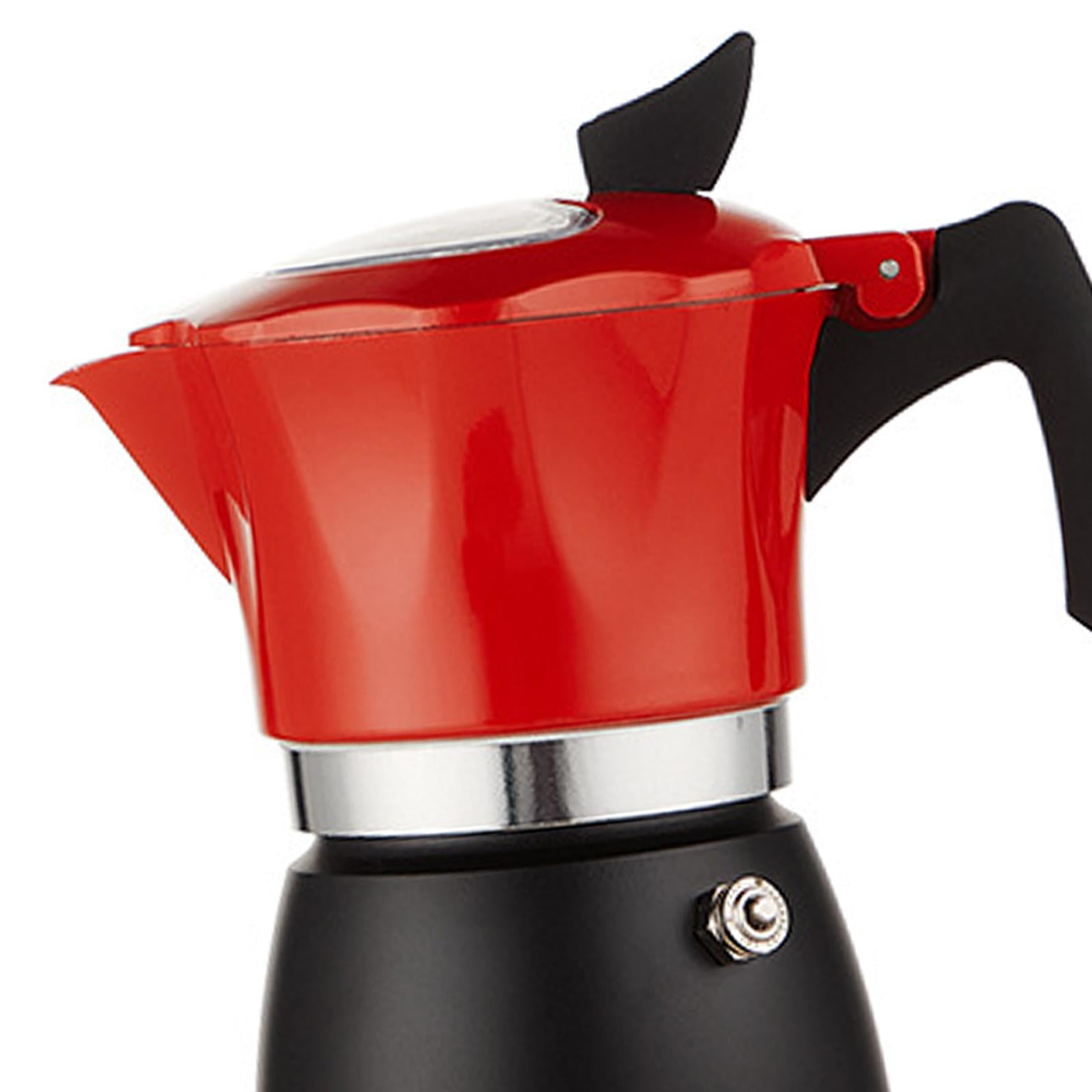 Aluminum Alloy Electric Coffee Pot Cappuccino Maker Latte Maker Classic Italian 150ml