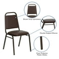 thumbnail image 4 of Flash Furniture Hercules Series Adult Size Trapezoidal Stacking Banquet Chair, Brown, 4 of 14