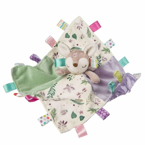 Mary Meyer - Couverture de personnage Baby Taggies Flora Fawn, couverture de sécurité, Lovey, peluche, lavable en machine, cadeau de naissance, 13"