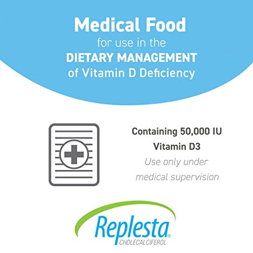 Buy Replesta 50,000 IU Vitamin D3 Cholecalciferol, for Vitamin D