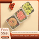 thumbnail image 1 of Caja de acero inoxidable para conservación de alimentos frescos, caja de picnic, caja para preparación de verduras, refrigerador, congelador, caja de almacenamiento para el hogar, lonchera, ensalada,, 1 of 4