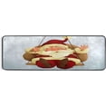 thumbnail image 5 of SKYSONIC 2'X6' Xmas Santa Claus Runner Rug with Rubber Backing, Christmas Balloon Non Slip Entryway Rug Runner Washable Soft Area Rug Carpet for Hallway Bedroom Kitchen Decor, 5 of 6