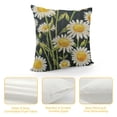 thumbnail image 4 of PHYHOO Spring Yellow Daisy Pillow Covers  Watercolor Floral Print Summer Flower Decorative Throw Pillows Outdoor Pillowcase Square Linen Farmhouse Cushion Case Decor for Couch Sofa Bed, 4 of 5