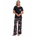 thumbnail image 5 of DAKIMOE Womens Pajama Sets 2 Piece Sets for Women Summer Sets Short Sleeve Pajamas Lounge Set Casual Sleepwear Loungewear PJS, S-XXL, 5 of 9