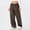Coffee, variant on 2026 Women's Loose Sweat Pants - Spring Relaxed Wide Leg Linen Pant with Pockets,Lightweight Wide Leg Casual Soft Plain Track pants for Vacation Outfits Light Gray Size:S