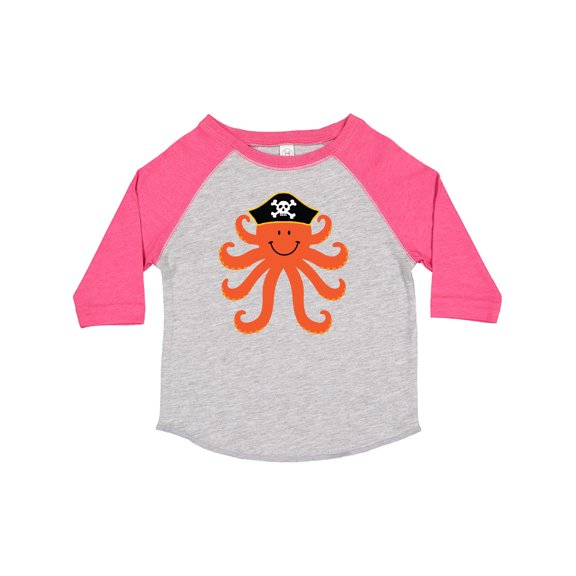 Inktastic Pirate Octopus Kids Funny Boys or Girls Toddler T-Shirt