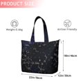 thumbnail image 4 of Math Equations Astronomy Symbols Blue Pattern Travel Tote Bags for Women Carry On,Large Weekender Bags for Women Travel,Multi Functional Duffle Bag for Work,Shopping,Sports, 4 of 5