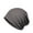 Dark Gray, variant on Unisex Men Women Cotton Solid Plaid Stretch Beanie Hat Elastic Baggy Slouchy Cap