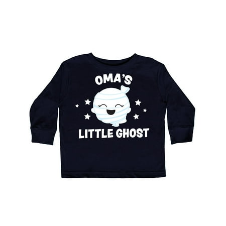 

Inktastic Cute Oma s Little Ghost with Stars Gift Toddler Toddler Girl Long Sleeve T-Shirt