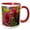 Red/White, variant on 3drose, Colorado, Jones Pass, Alpine Wildflowers with Paintbrush, 15oz Two-tone Yellow Mug