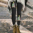 thumbnail image 2 of Fiaer Women's Legging Chritmas Tree Snowflake Reindeer Funny Graphic Plus Size Trendy Yoga Pants Soft Slim Fit Fashion Xmas Tight Trousers Black1 M, 2 of 6