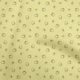 thumbnail image 1 of oneOone Tissu Popeline de Coton Jaune Rétro Écouteurs Robe Tissu Imprimé Tissu au Mètre 56 Pouces de Large, 1 of 5