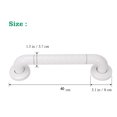 thumbnail image 2 of Shisuyan Bathroom Handrail White 1Set 15.7x3.1in Stainless Steel Plastic, 2 of 8