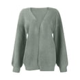 thumbnail image 6 of Oversized Cardigan Sweaters for Women Long Sleeve Chunky Knit Fall Sweater Outwear with Pockets, 6 of 8