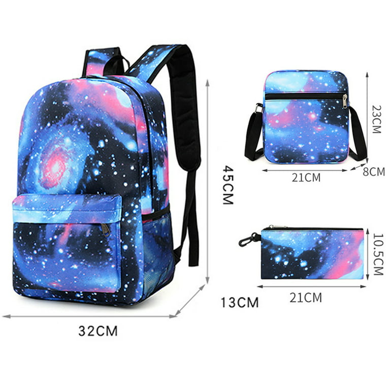3 Pieces Set Anime Lilo & Stitch Backpack Shoulder Bag Stitch Pencil Case  Student Black School Bag Stitch Diagonal Bag (#12) 