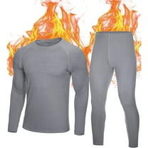 Thermal Underwear for Men: Fleece Lined Long Johns Base Layer, Extreme Cold Weather Winter Ski Thermals Top and Bottom Set