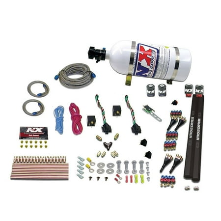 Nitrous Express 90094-15 4-Cylinder SX2 Direct Port System (100-300HP x 2) with 15lb. Bottle