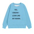 thumbnail image 4 of AINIYS Cute Graphic Sweatshirts For Girls Casual Long Sleeve Crewneck Pullovers Funny Letter Print Sweater Tops 1-11 Years, 4 of 4
