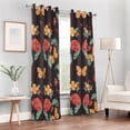 thumbnail image 7 of Curtains Blackout for Bedroom & Living Room 84 inches Gentle Butterflies Curtains for Sliding Glass Door Window Treatment Thermal Insulated, 1 Panel, 7 of 7