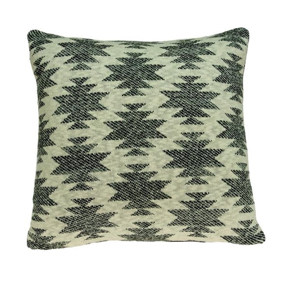 Parkland Collection PILB11058P Awnee Tan & Grey Square Southwest Pillow Cover with Poly Insert - 20 x 20 x 7 in.