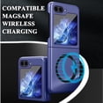 thumbnail image 3 of Compatible with Magsafe Case for Samsung Galaxy Z Flip 5 Case,Luxury Magnetic Case with Hinge Protection Non-Slip Anti-Scratches Slim Fit Protective Cover for Samsung Z Flip 5 Phone Cases Blue, 3 of 13