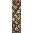 thumbnail image 3 of SAFAVIEH Blossom Linnaea Floral Wool Area Rug, Brown/Multi, 4' x 6', 3 of 10