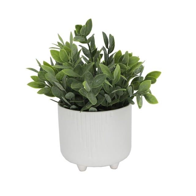 Flora Bunda CS4484E-MTWH Théière en CASCADE Blanche avec Pieds