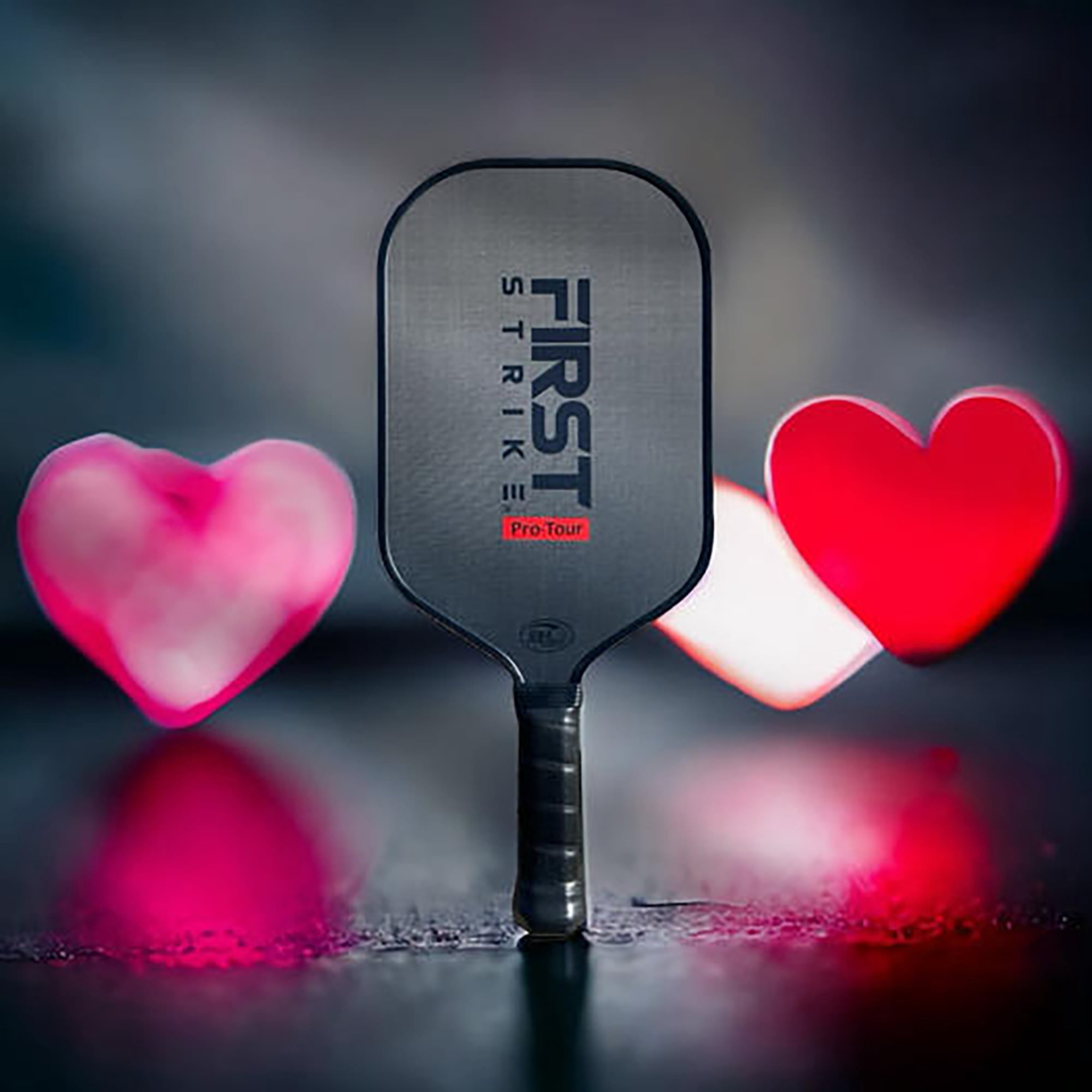 First Strike Pickleball: Pro-Tour Pickleball Paddle - Elongated, 16mm Thick Polymer Core, Carbon Fiber Surface, Advanced Edge Guard, 4 3/8" Grip, Gear