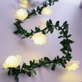 thumbnail image 3 of Guirnalda de luces LED navideñas con forma de rosa de 3 metros y 20 ledes, funciona con pilas, para decoración de exteriores, bodas, jardines y fiestas, 3 of 12